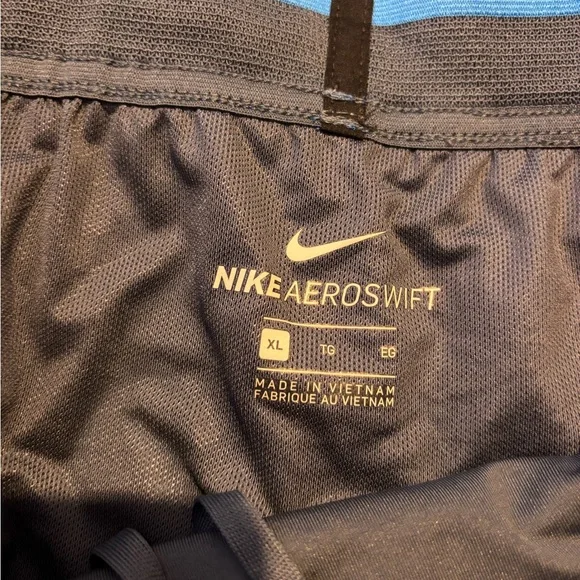 Nike Aeroswift Mens Blue 4in Running Shorts Lined Reflective Size Extra Large - Picture 4 of 4